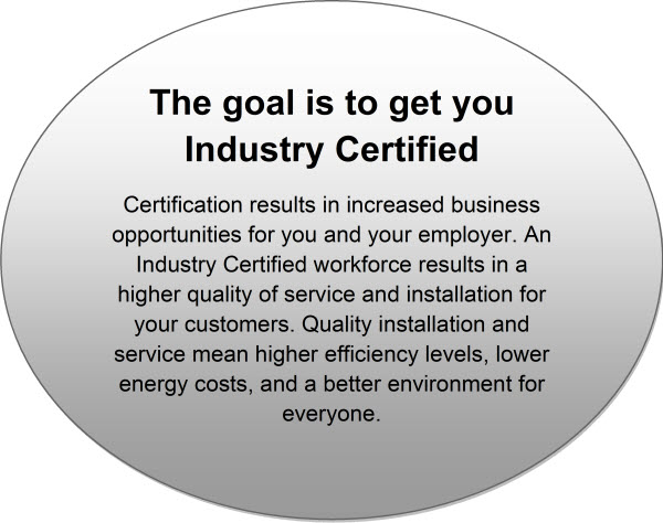 The Goal is to get you Industry Certified!
